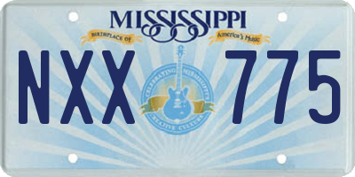 MS license plate NXX775