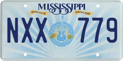 MS license plate NXX779
