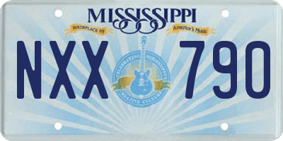 MS license plate NXX790
