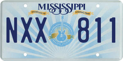 MS license plate NXX811