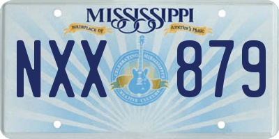 MS license plate NXX879