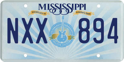 MS license plate NXX894