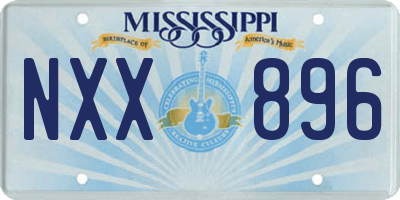 MS license plate NXX896