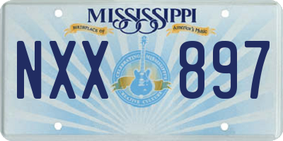 MS license plate NXX897