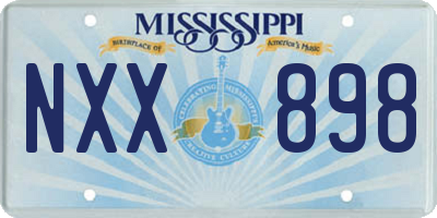 MS license plate NXX898
