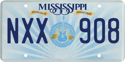 MS license plate NXX908