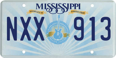 MS license plate NXX913