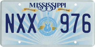 MS license plate NXX976