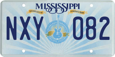 MS license plate NXY082