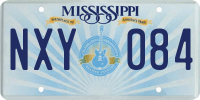 MS license plate NXY084