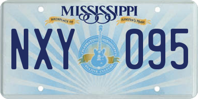 MS license plate NXY095