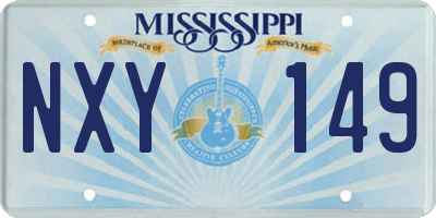 MS license plate NXY149