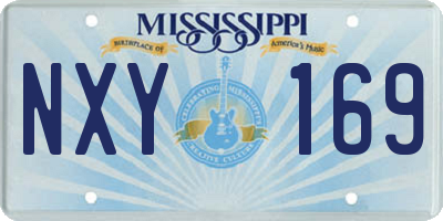 MS license plate NXY169