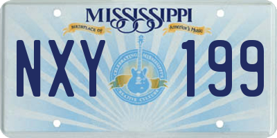 MS license plate NXY199