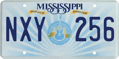 MS license plate NXY256