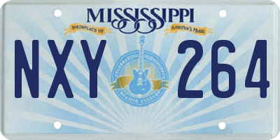 MS license plate NXY264