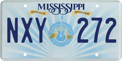 MS license plate NXY272