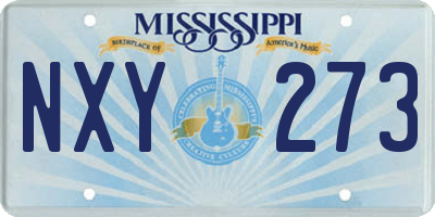 MS license plate NXY273