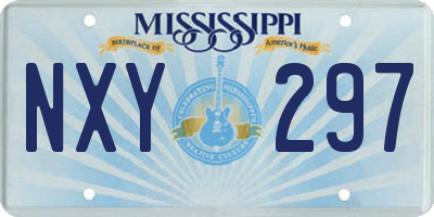 MS license plate NXY297