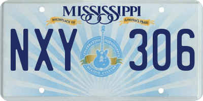 MS license plate NXY306