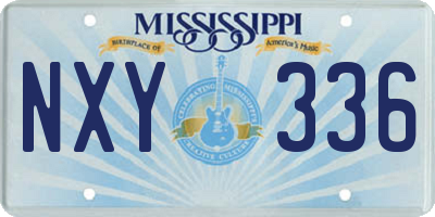 MS license plate NXY336