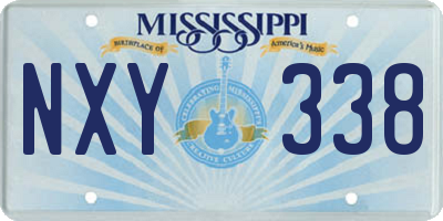 MS license plate NXY338