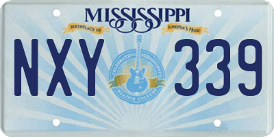 MS license plate NXY339