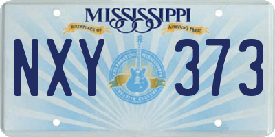 MS license plate NXY373