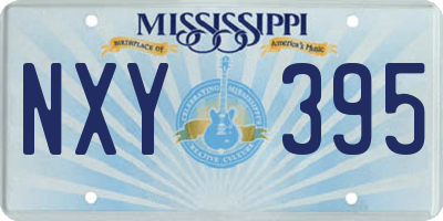 MS license plate NXY395