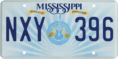 MS license plate NXY396