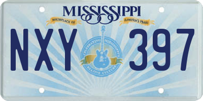 MS license plate NXY397