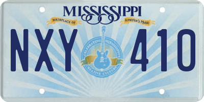 MS license plate NXY410