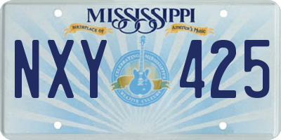 MS license plate NXY425