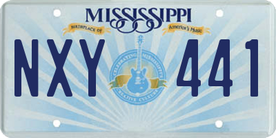 MS license plate NXY441