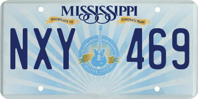 MS license plate NXY469
