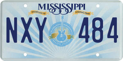 MS license plate NXY484