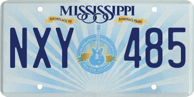 MS license plate NXY485