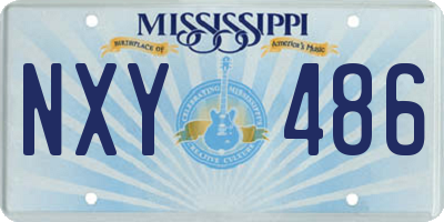 MS license plate NXY486