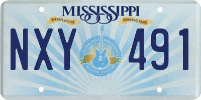 MS license plate NXY491