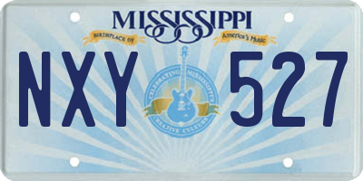 MS license plate NXY527