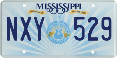 MS license plate NXY529