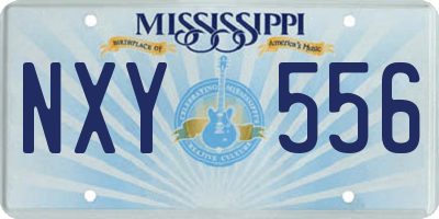 MS license plate NXY556