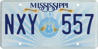 MS license plate NXY557