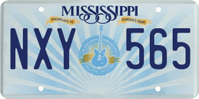 MS license plate NXY565
