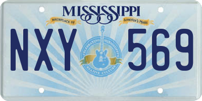 MS license plate NXY569