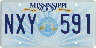 MS license plate NXY591