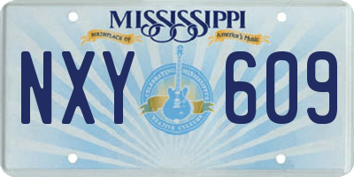 MS license plate NXY609