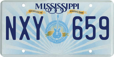 MS license plate NXY659