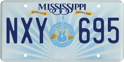 MS license plate NXY695