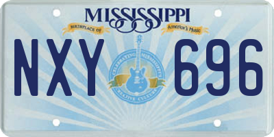 MS license plate NXY696